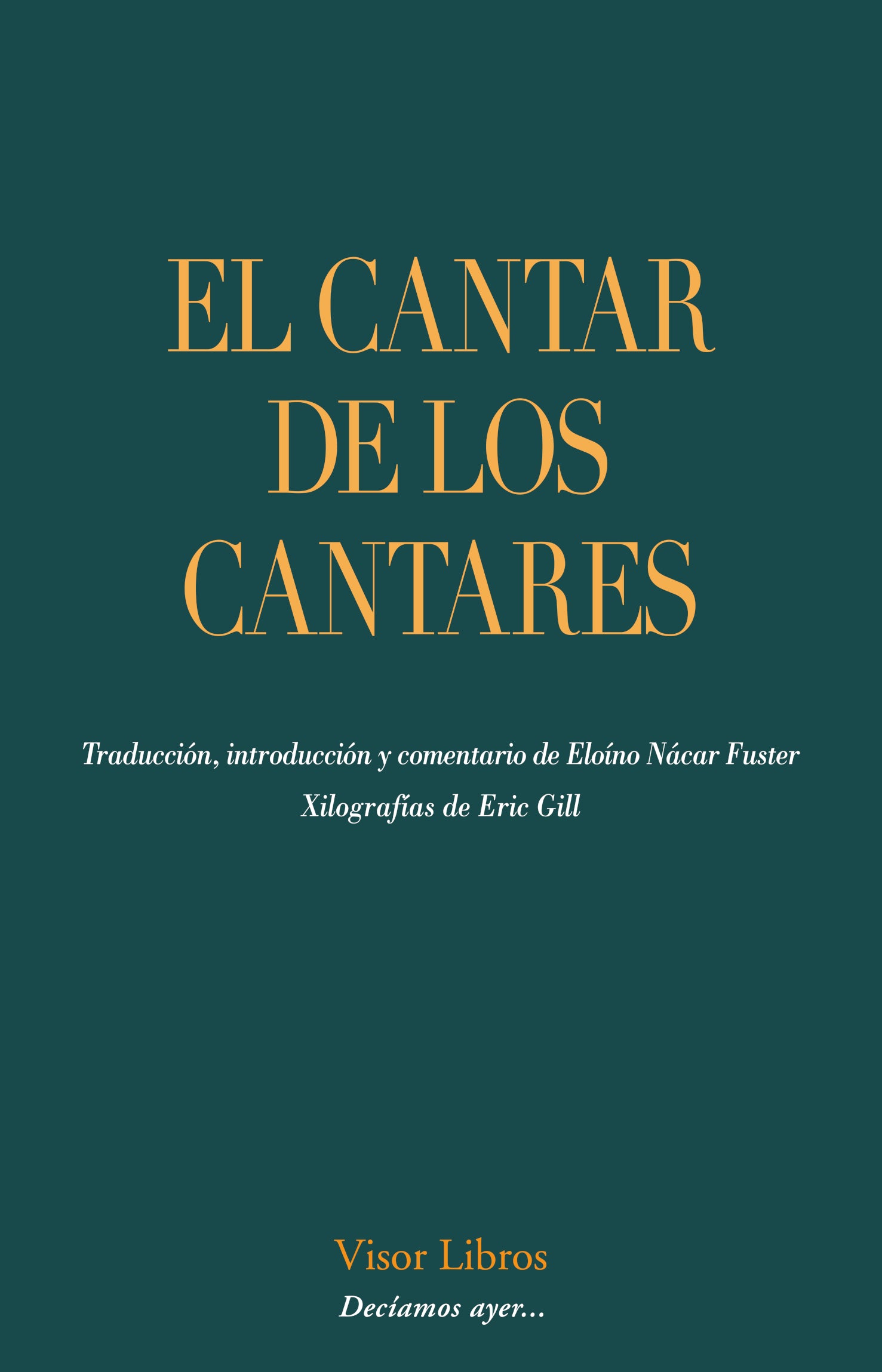 El cantar de los cantares