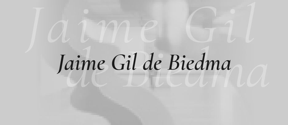 XXXIV Premio de Poesía Jaime Gil de Biedma