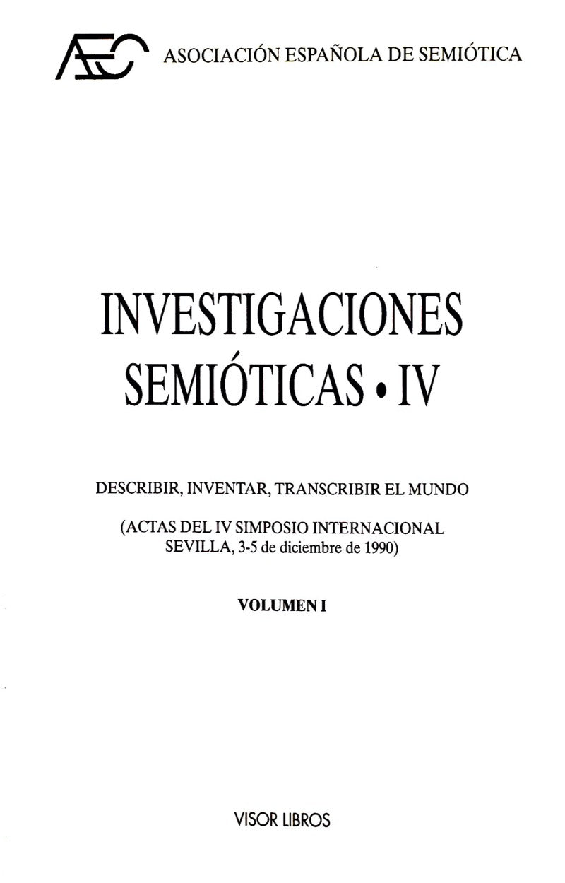 Investigaciones Semióticas IV