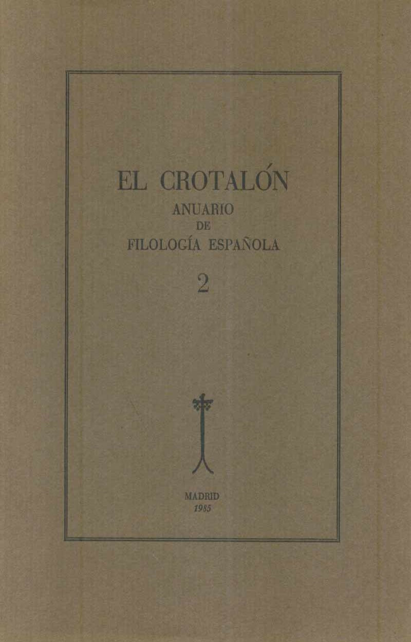 El Crotalón Anuario de filología española 2