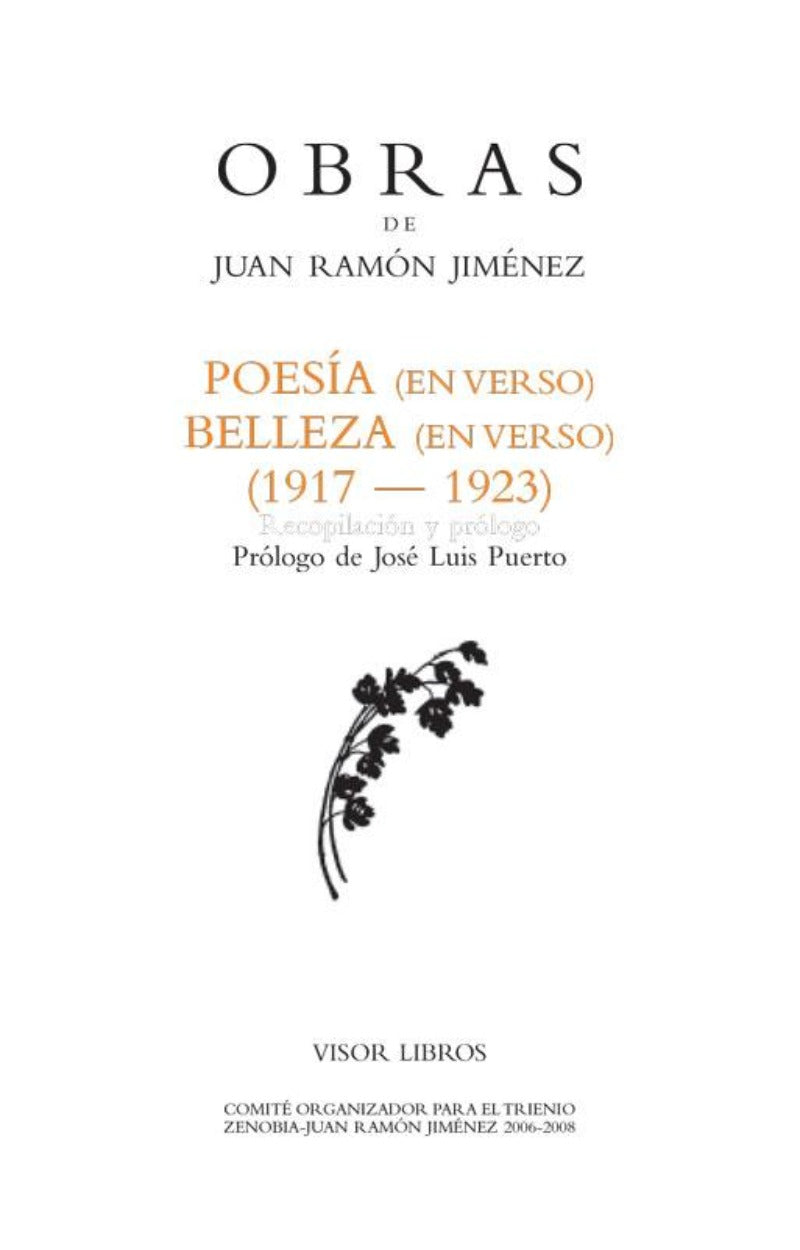 Poesía (en verso) / Belleza (en verso)