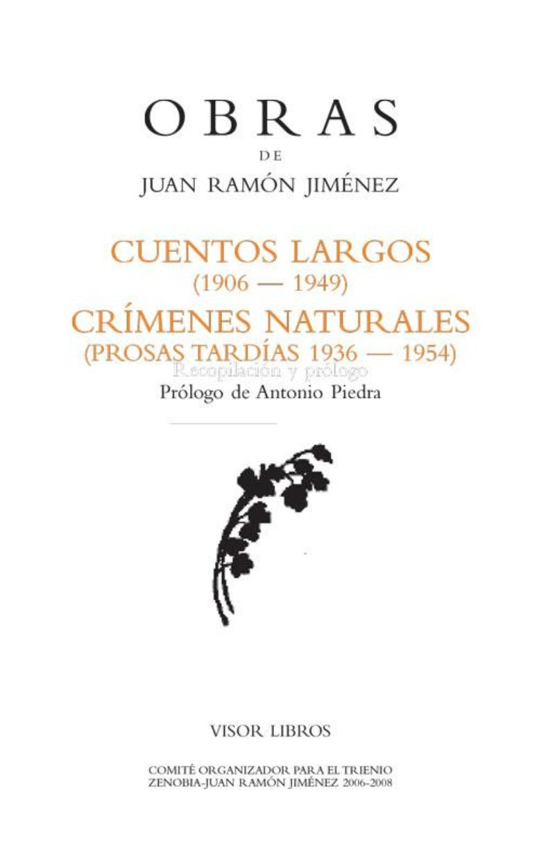 Cuentos largos / Crímenes naturales